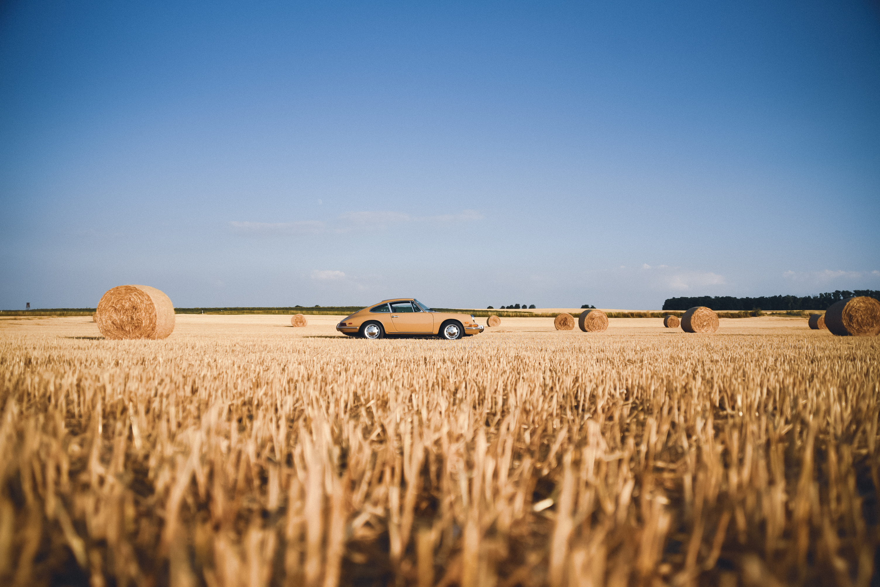 Oldtimer Feld Ansicht Seite